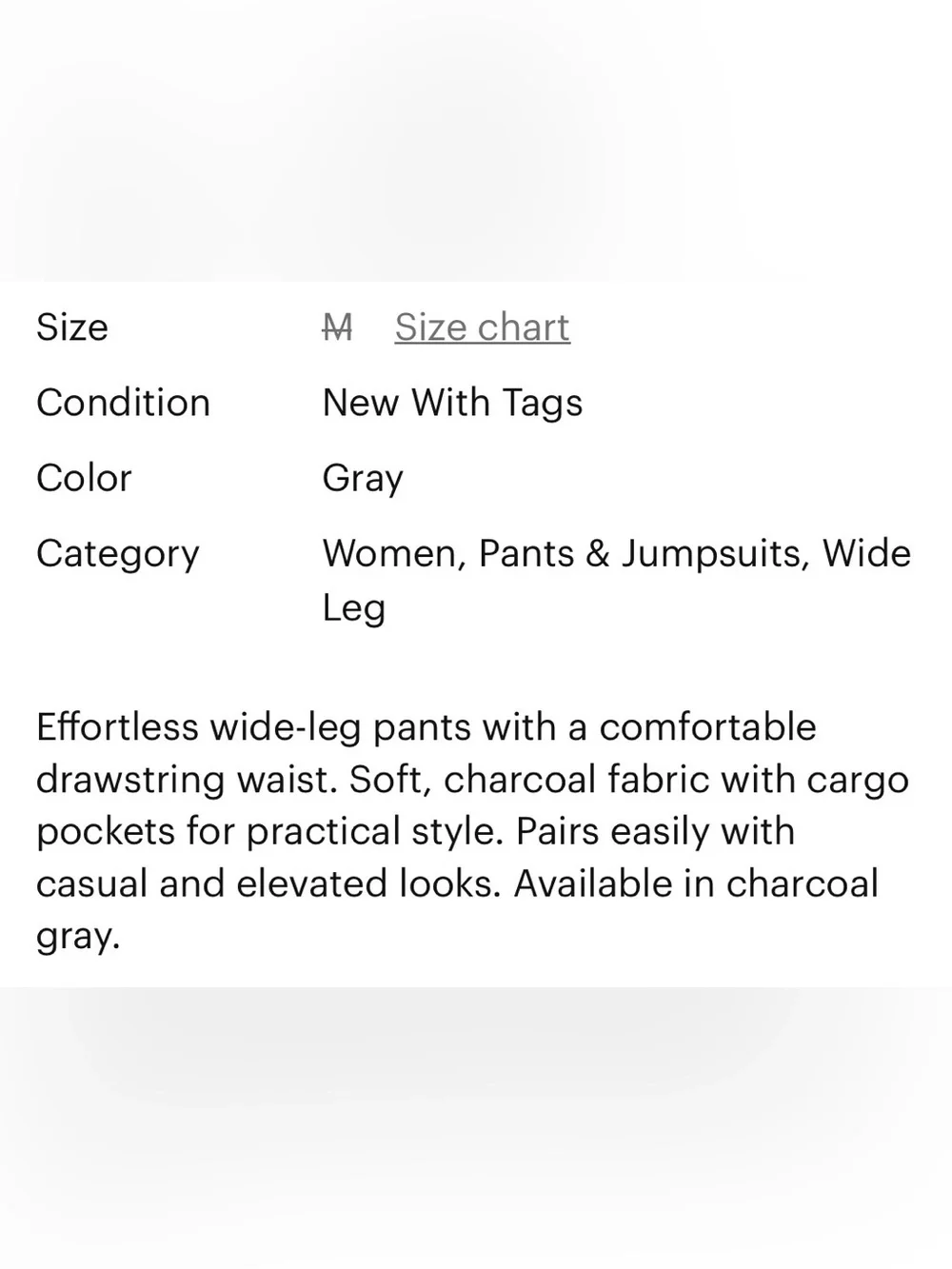 Charcoal Grey light Weight Cargo Pants